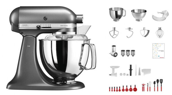 KitchenAid Artisan KSM200 - Küchenmaschine Dunkelgrau - Swiss Anniversary Set