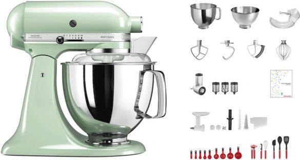 KitchenAid Artisan KSM200 - Küchenmaschine Hellgrün - Swiss Anniversary Set