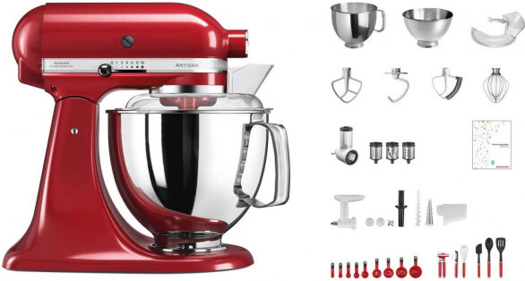 KitchenAid Artisan KSM200 - Küchenmaschine Rot - Swiss Anniversary Set