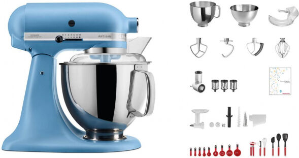 KitchenAid Artisan KSM200 - Küchenmaschine Hellblau - Swiss Anniversary Set