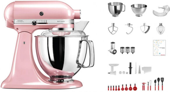 KitchenAid Artisan KSM200 - Küchenmaschine Pink - Swiss Anniversary Set