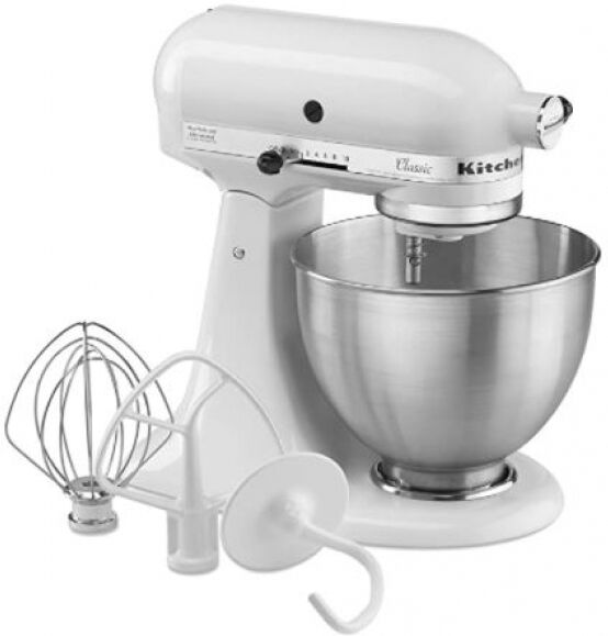 KitchenAid 5K45SSEWH Classic - Küchenmaschine - Weiss