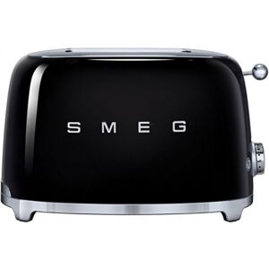 SMEG TSF01BLEU - Toaster - Schwarz/Edelstahl