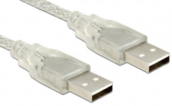 DeLock 83892 - Kabel USB 2.0 Typ-A Stecker > USB 2.0 Typ-B Stecker 1 m transparent