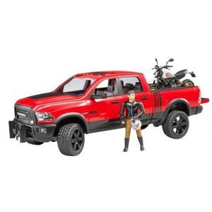 BRUDER - RAM 2500 Power Wagon mit Ducati Desert Sled und Fahrer - 02502