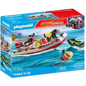 Playmobil 71464 - City Action Feuerwehrboot mit Aqua Scooter