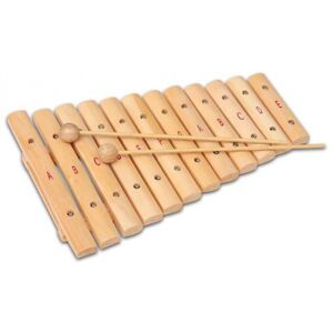 Bontempi - Xylophon mit 12 Holzplättchen 35cm