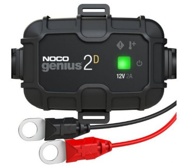 Noco Genius Battery Charger 12 V, 2 A - Direktmontage Ladegerät für 12 V Autobatterien