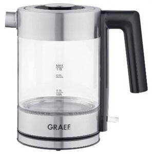 Graef WK 300 - Wasserkocher 1 Liter - Edelstahl / Transparent