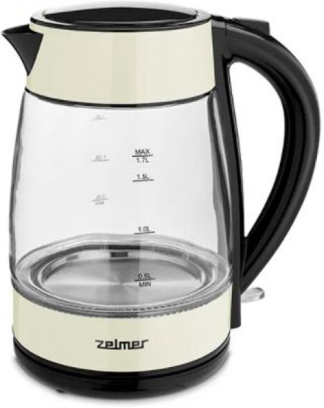 Zelmer ZCK8011I - Wasserkocher 1.7 Liter / 2200 Watt / Schwarz/Creme