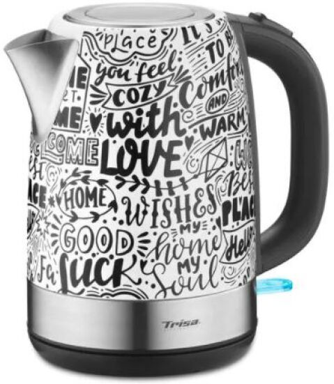 Trisa Home Sweet Home Wasserkocher 1.7 Liter - Schwarz/Weiss