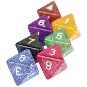 Divers GAME COMPANY - Würfel Glitter 8 Flächen / 50 Stk