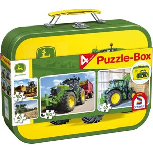 Schmidt Spiele Puzzle John Deere, Puzzle-Box, 2x60, 2x100 Teile