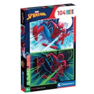 Clementoni Glowing Lights - Marvel Spiderman (104 Teile)