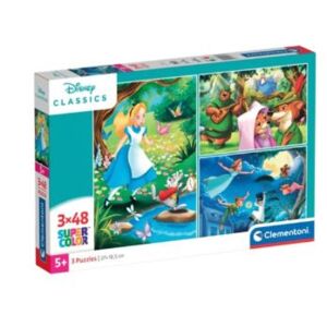 Clementoni Kinderpuzzle Supercolor - Disney Classic (3x 48 Teile)