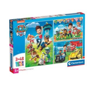 Clementoni Kinderpuzzle Supercolor - Paw Patrol (3x 48 Teile)