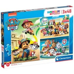 Clementoni Kinderpuzzle Supercolor - Paw Patrol (3x 48 Teile)