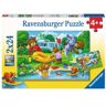 RAVENSBURGER Puzzle Familie Bär geht campen - 2er Set