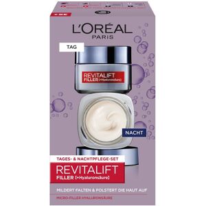 L’Oréal Paris Revitalift Filler Geschenkset mit Tages- & Nachtpflege Gesichtscreme Damen