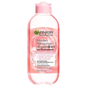 Garnier Skin Active Mizellen-Reinigungswasser All-in-1 mit Rosenwasser Mizellenwasser 400 ml Damen