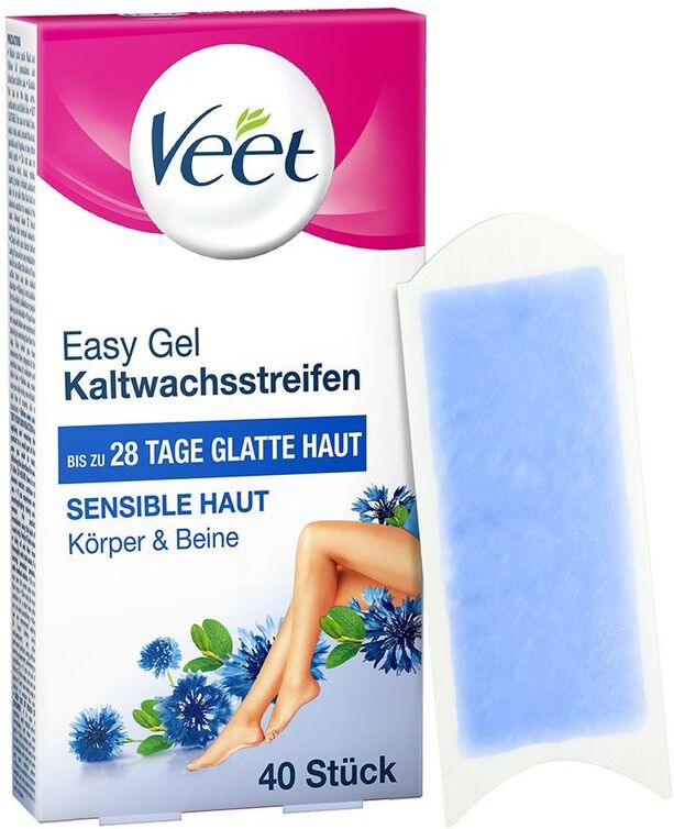 Veet Easy-Gel Kaltwachsstreifen Sensible Haut 40.0 st