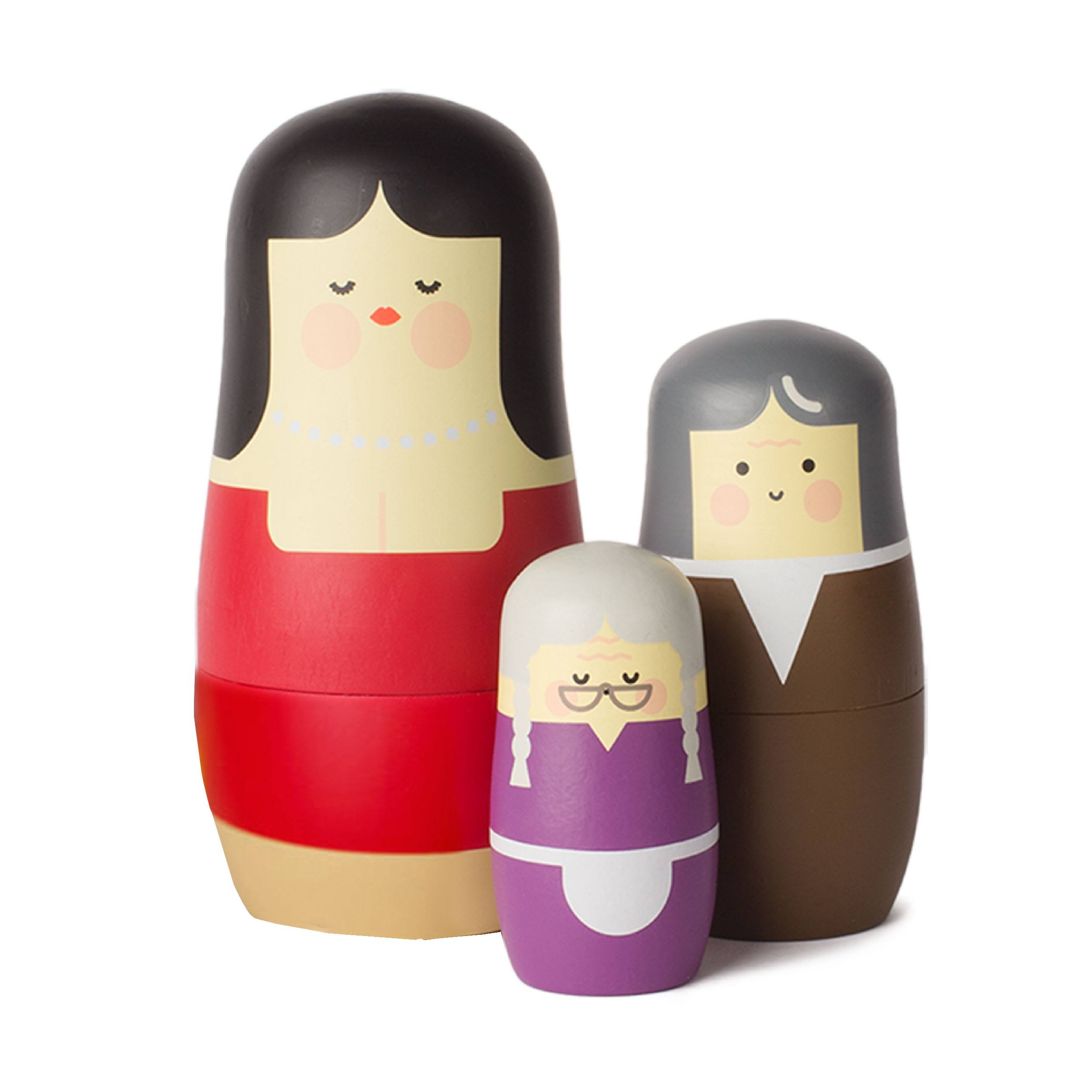 Spring Copenhagen Expressions Mothers Matryoshka Holzfigur  bunt