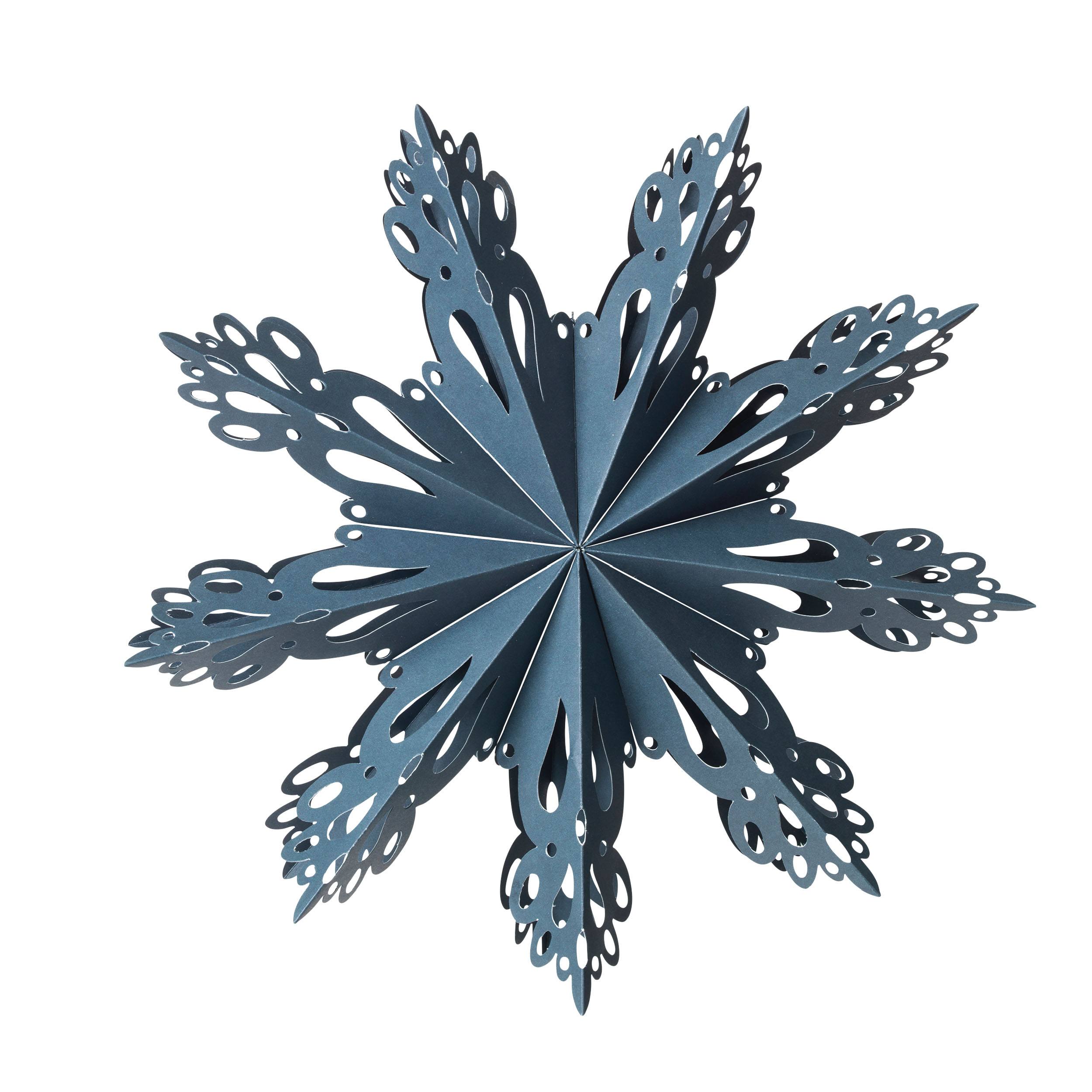 Broste Snowflake Weihnachtsstern  dunkelblau