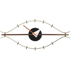 Vitra Eye Clock Wanduhr  nussbaum/messing