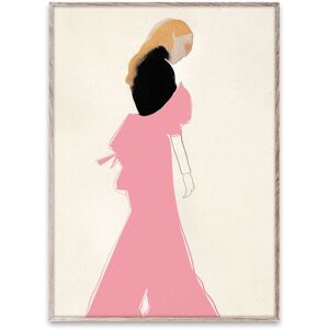 Paper Collective Pink Dress Poster  rose