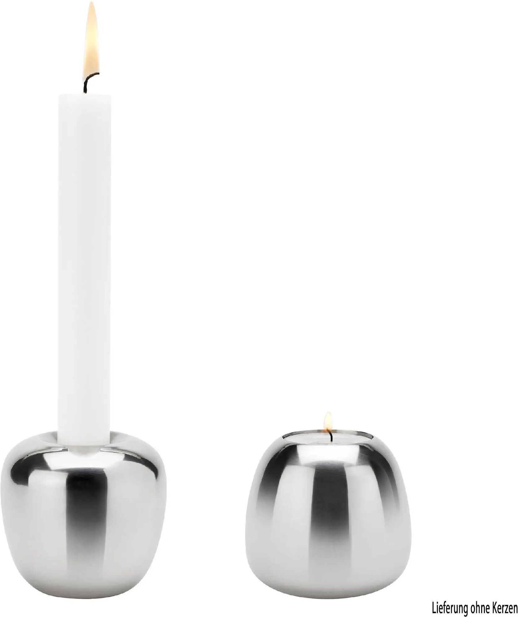 Stelton Ora Steel Kerzenständer  grau