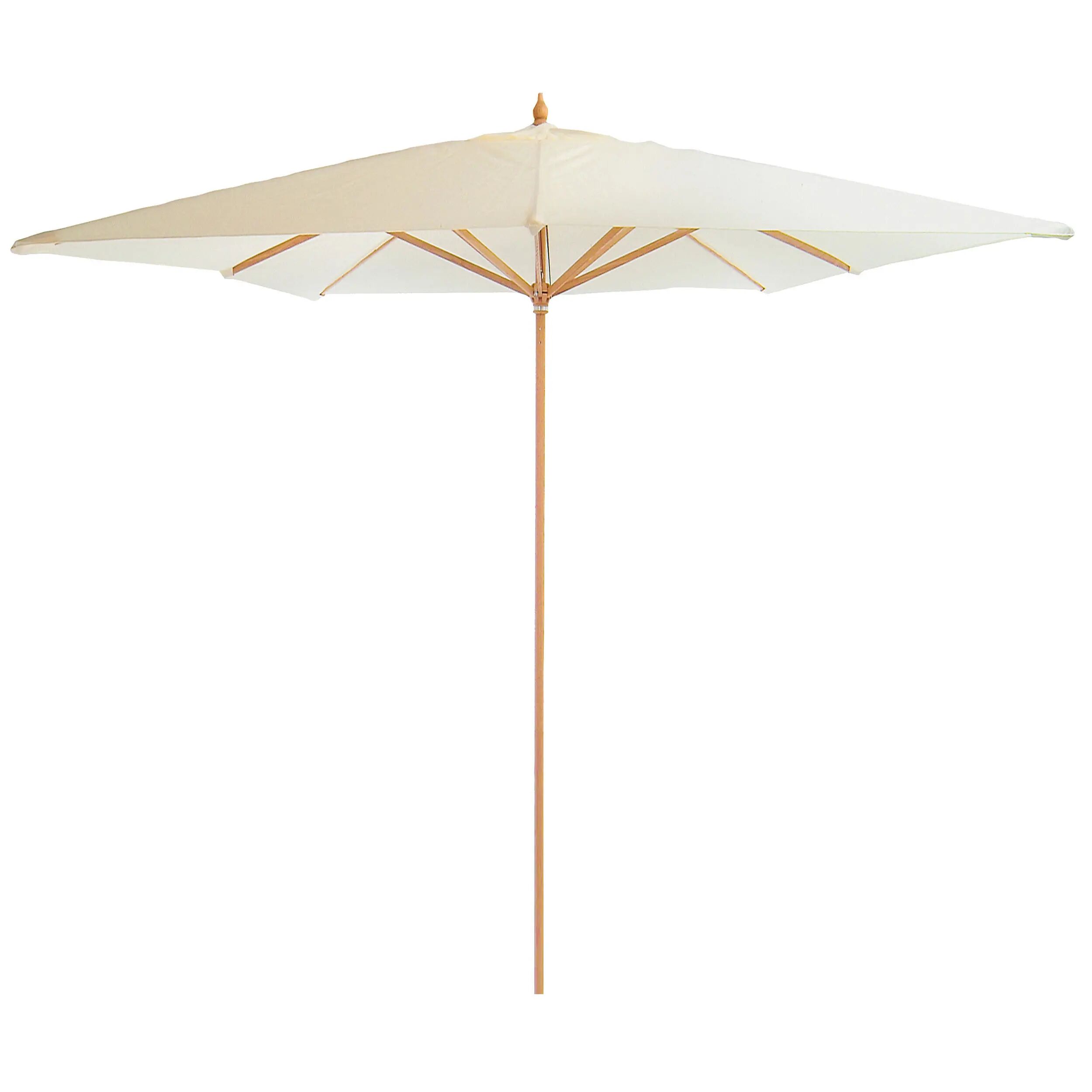 ikarus Landhausschirm quadratisch Sonnenschirm ohne Schirmständer  beige