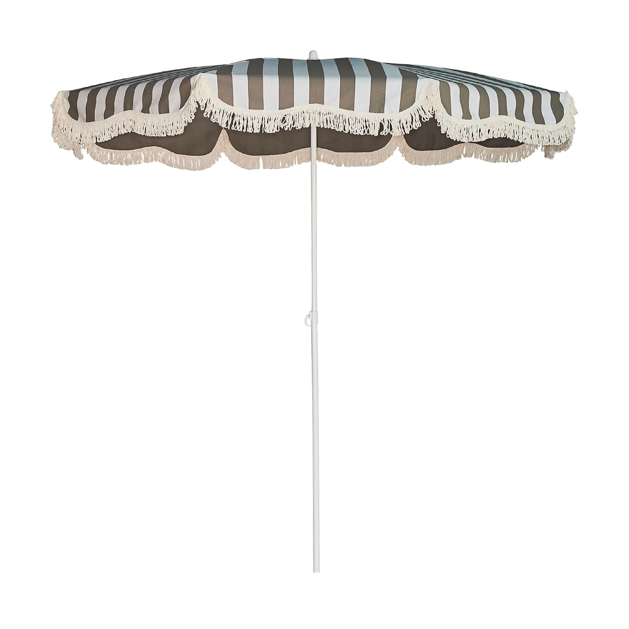 Jan Kurtz Retro Sonnenschirm mit Knickgelenk ohne Schirmständer  grau