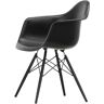 Vitra Eames Plastic Armchair Stuhl DAW mit Filzgleitern  peint en noir de jais/érable