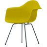 Vitra Eames Plastic Armchair Stuhl DAX mit Filzgleitern  moutarde/noir