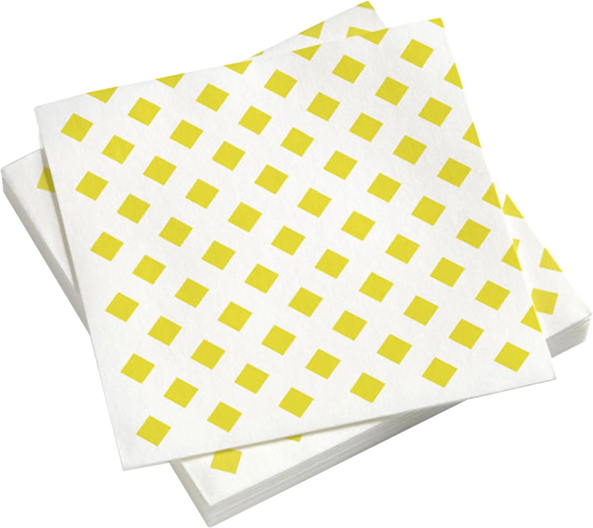 Vitra Paper Napkins La Fonda Checks Servietten  gelb