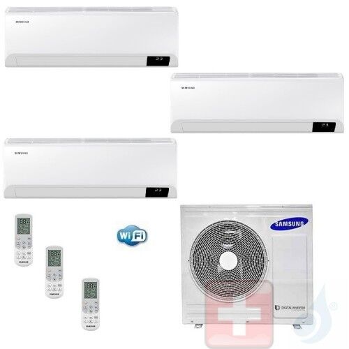 Samsung Trio Split 7+9+9 AJ068TXJ3KG/EU Cebu Wi-Fi Klimageräte R-32 WiFi A++ A+ Stimmenkontrolle 2.0+2.5+2.5 kW