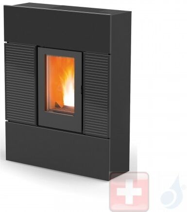 MCZ Pelletöfen Ray Comfort Air 8 M1 7.8 kW keramik Schwarz 7118004 Maestro-Fernbedienung mit Raumthermostat A+