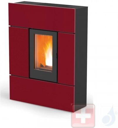 MCZ Pelletöfen Ray Comfort Air 8 M1 7.8 kW metal Bordeaux 7118004 Maestro-Fernbedienung mit Raumthermostat A+