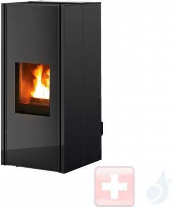 MCZ Pelletöfen Klin Comfort Air 8 M1 8.1 kW metal Schwarz 7118048 Maestro-Fernbedienung mit Raumthermostat A+