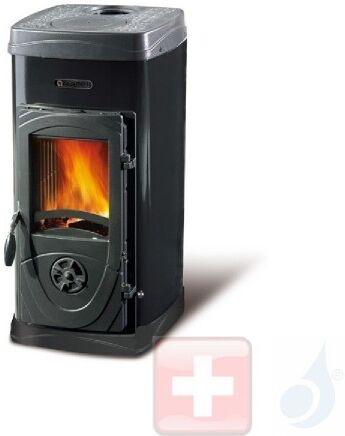 La Nordica Holzöfen Super Junior 5.0 kW Stahl Schwarz serie Bruciatutto 7111076 A Extraflame