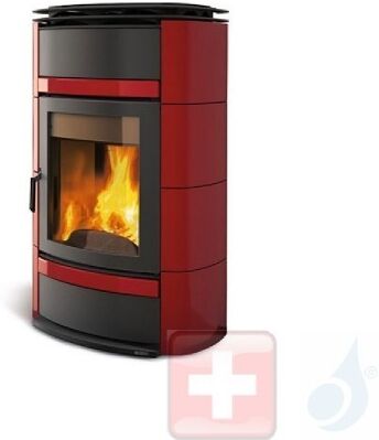 La Nordica Thermoholzöfen Norma S Evo Idro DSA 17.5 kW Keramic Bordeaux serie Thermoholzöfen 7117130 A+ Extraflame