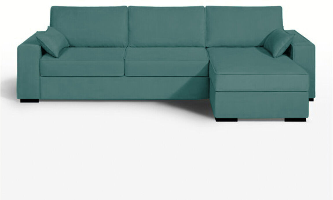 LA REDOUTE INTERIEURS Eckschlafsofa Cécilia mit Bultex-Matratze, Baumwolle BRAUN;GRÜN;GRAU