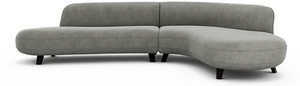 AM.PM Ecksofa Rosebury, Samt Stonewashed BEIGE;GRÜN;SCHWARZ