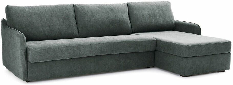 LA REDOUTE INTERIEURS Eckschlafsofa Nano, Strukturgewebe, Latex GRAU;BRAUN