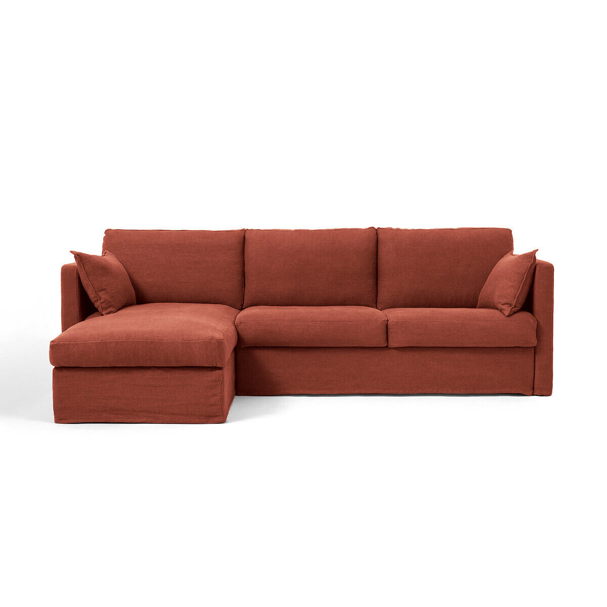 AM.PM Eckschlafsofa Néo Kinkajou, Leinen Stonewashed BEIGE;BRAUN;GRAU