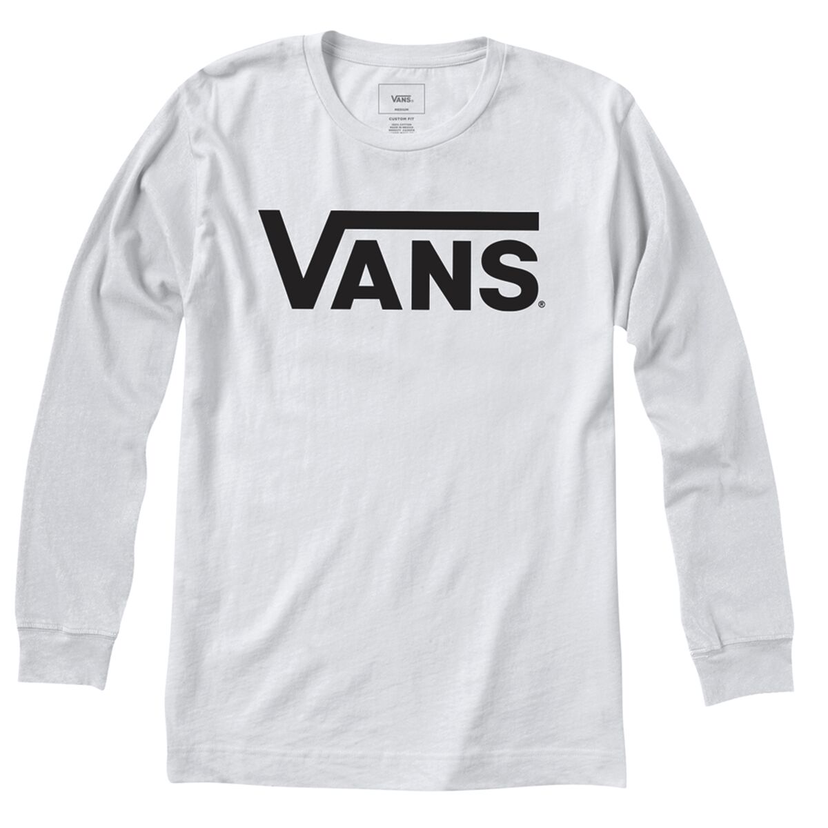 VANS Shirt mit rundem Ausschnitt SCHWARZ;WEISS