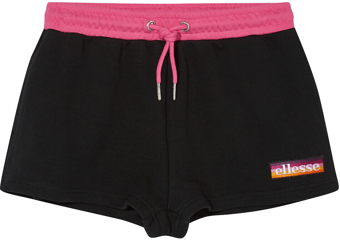 ELLESSE Shorts Tang, Logo-Stickerei, kontrastfarbener Bund SCHWARZ