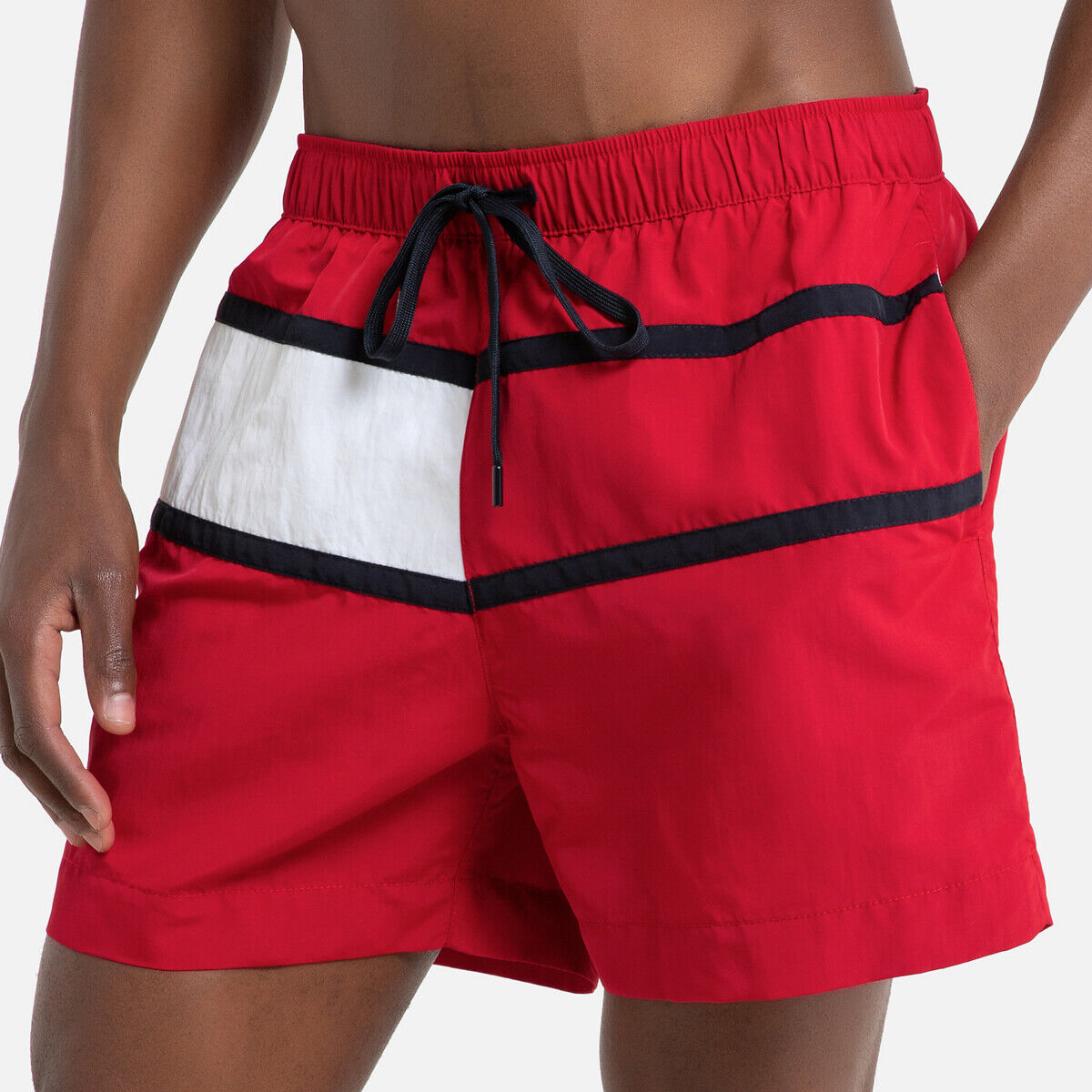 Tommy Hilfiger Badeshorts mit grossem Logo ROT