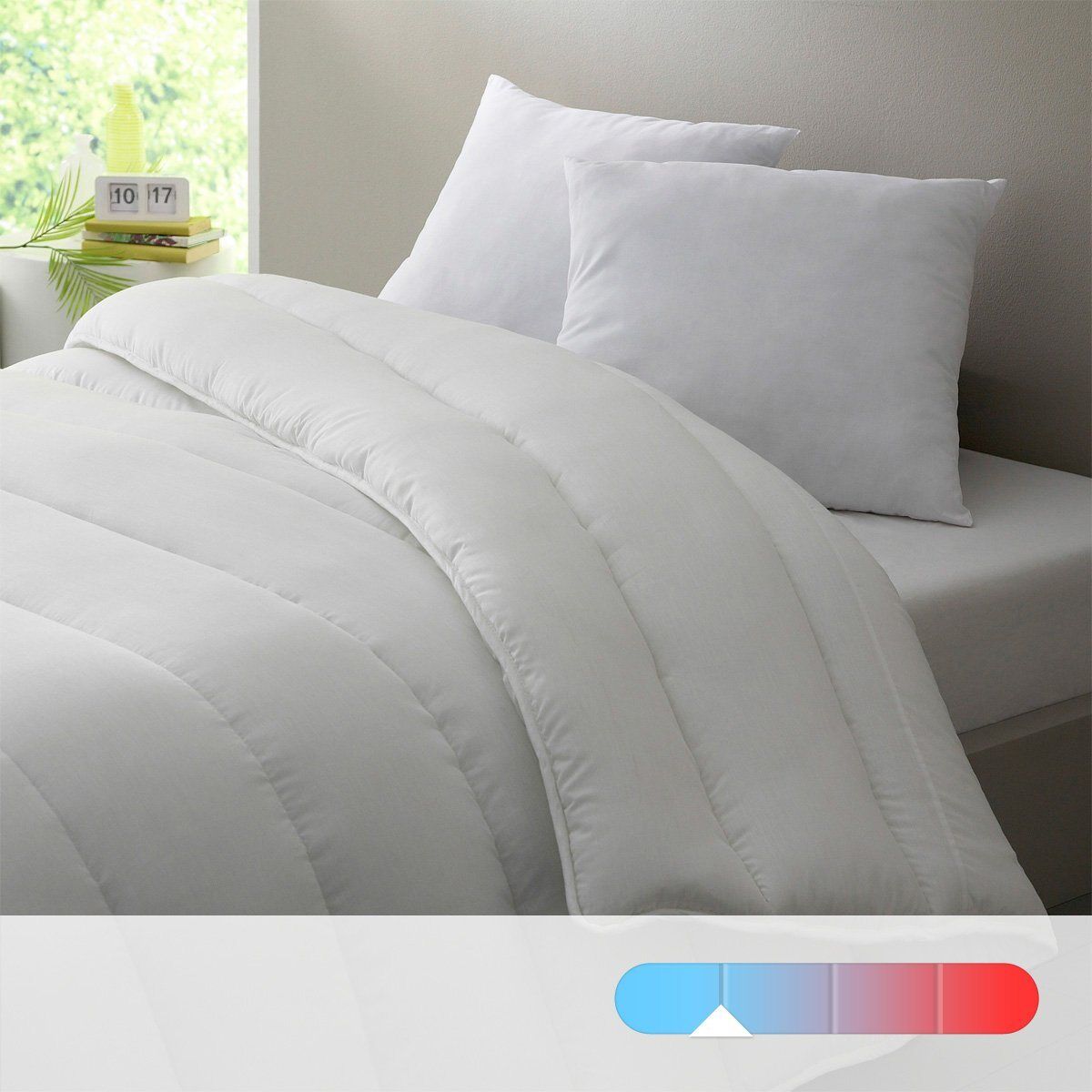 LA REDOUTE INTERIEURS Sommer-Duvet, Synthetik WEISS