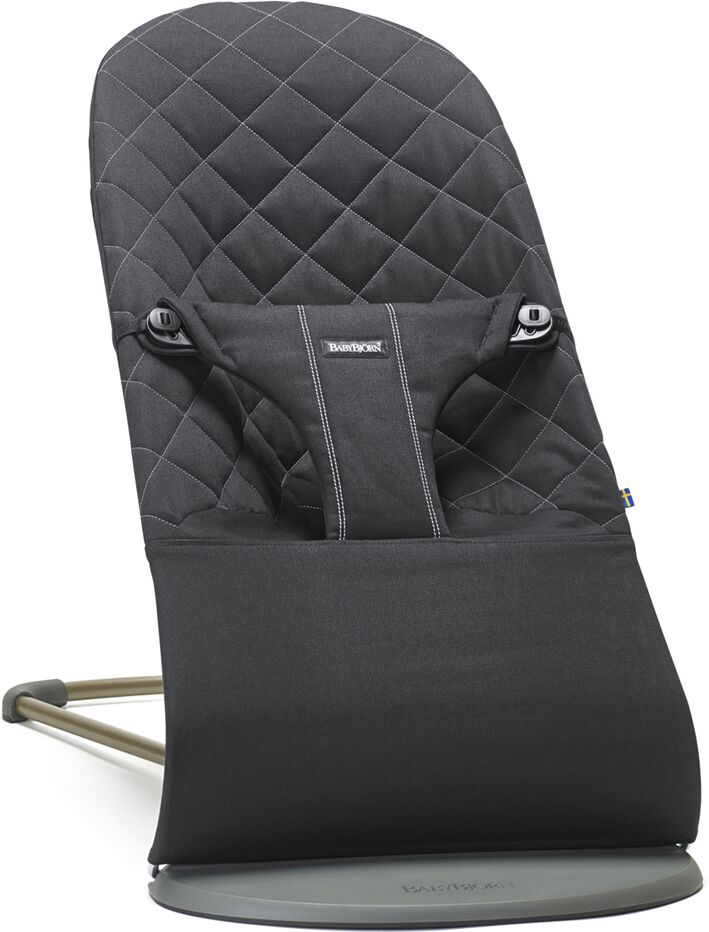 BABYBJORN Babywippe Bliss mit Baumwoll-Bezug SCHWARZ